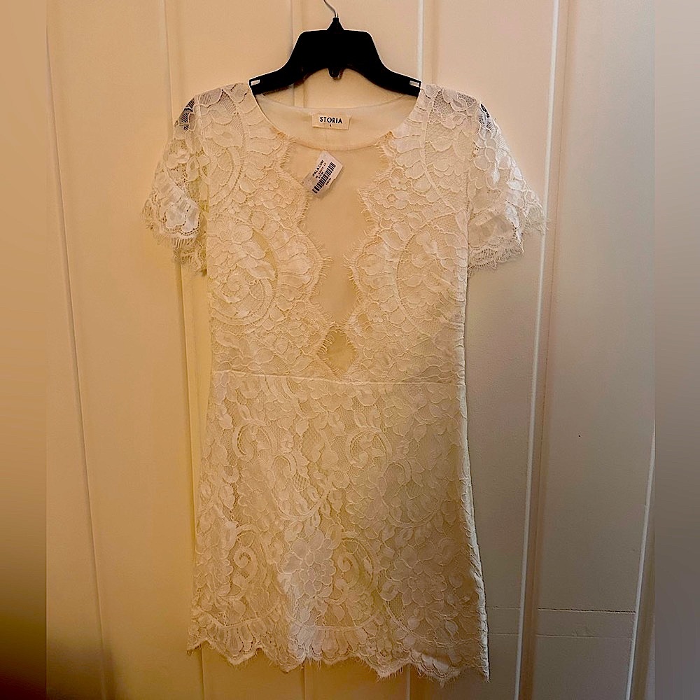 COPY - White Storia dress- large, new with tags!